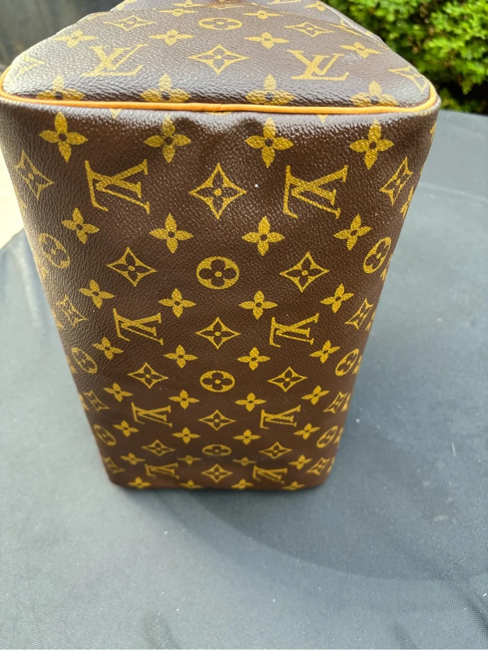 Louis Vuitton Monogram Speedy Satchel in Brown